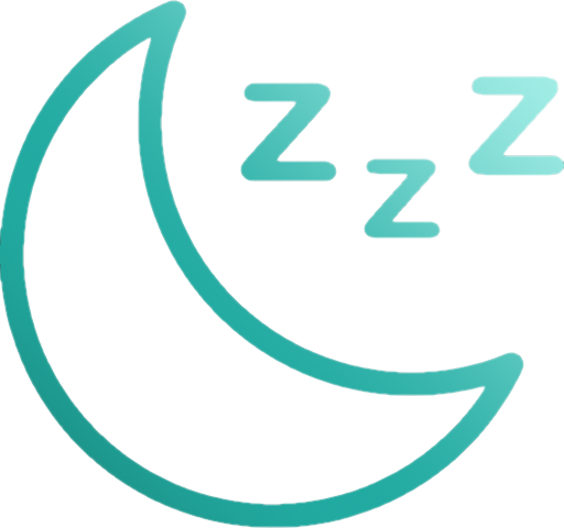 sleep night time moon with Zs